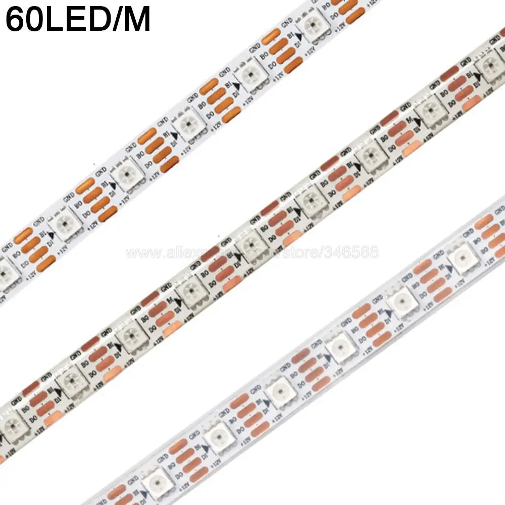 WS2815 LED-strip — 12V, Dual-signal, 30/60/74/96/144 LEDs/m