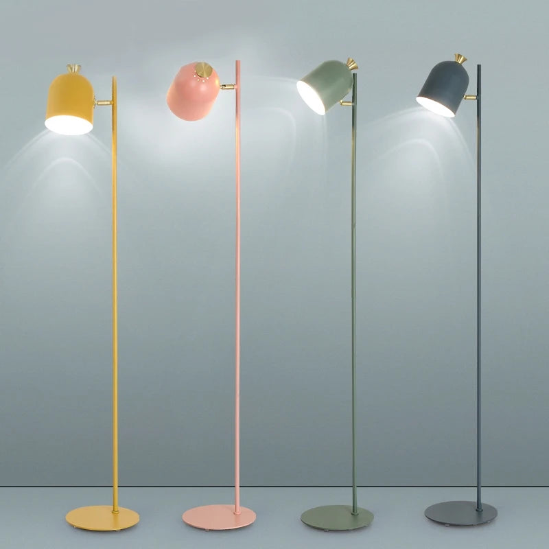 Nordisk Macaroon gulvlampe — Smijernsramme, LED (stue/soverom/kontor) 🎨