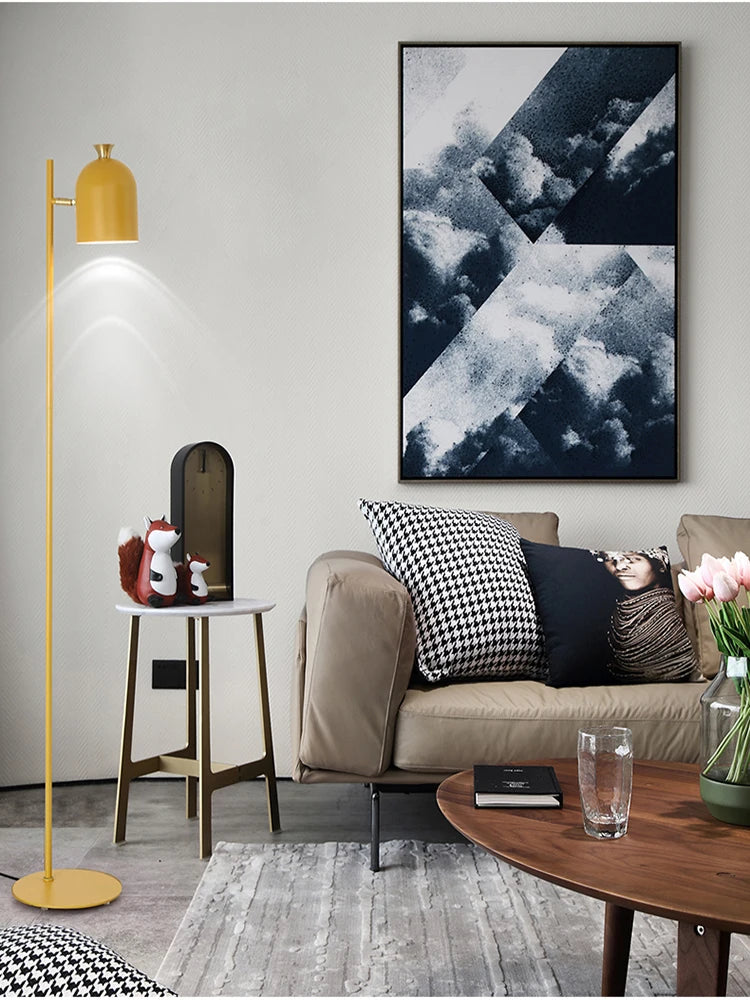 Nordisk Macaroon gulvlampe — Smijernsramme, LED (stue/soverom/kontor) 🎨