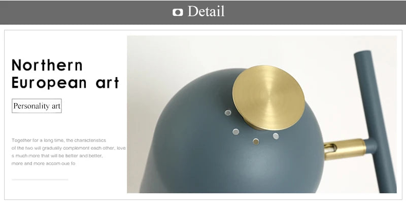 Nordisk Macaroon gulvlampe — Smijernsramme, LED (stue/soverom/kontor) 🎨
