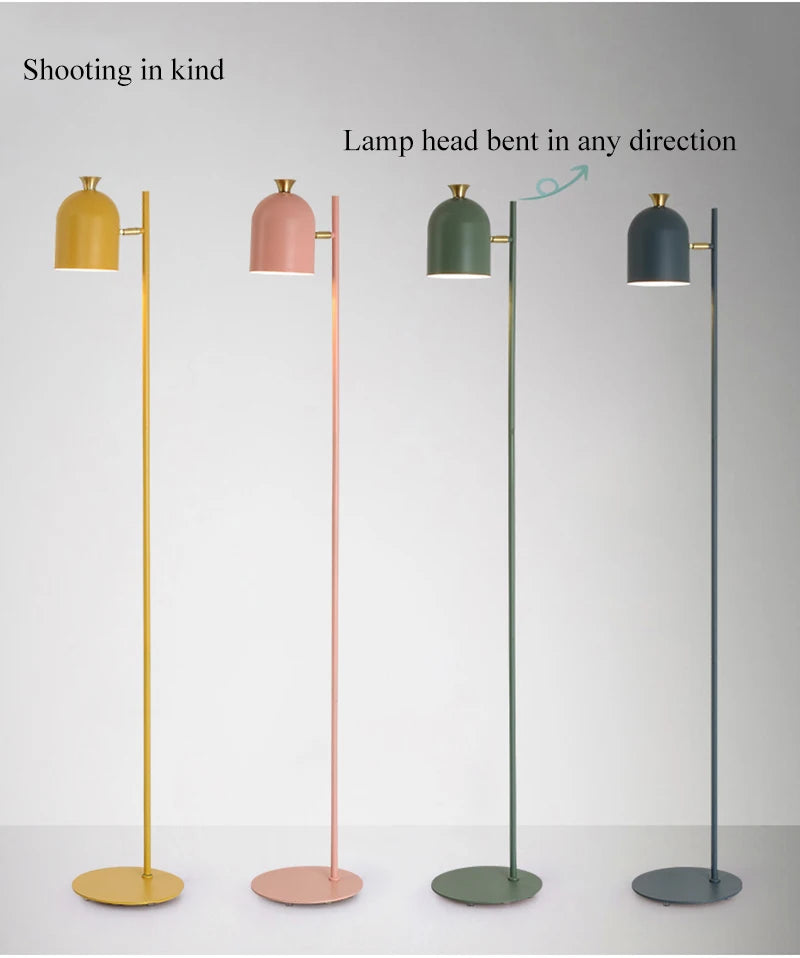 Nordisk Macaroon gulvlampe — Smijernsramme, LED (stue/soverom/kontor) 🎨