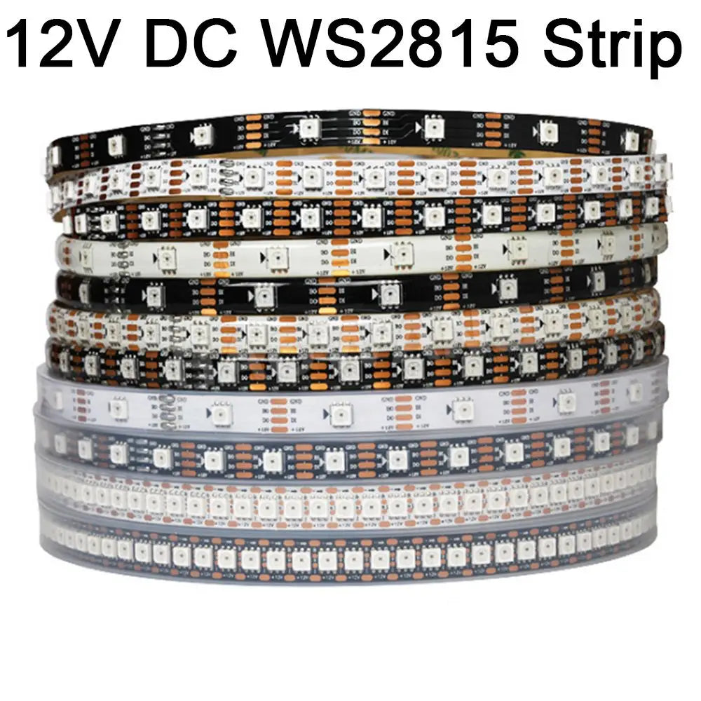 WS2815 LED-strip — 12V, Dual-signal, 30/60/74/96/144 LEDs/m