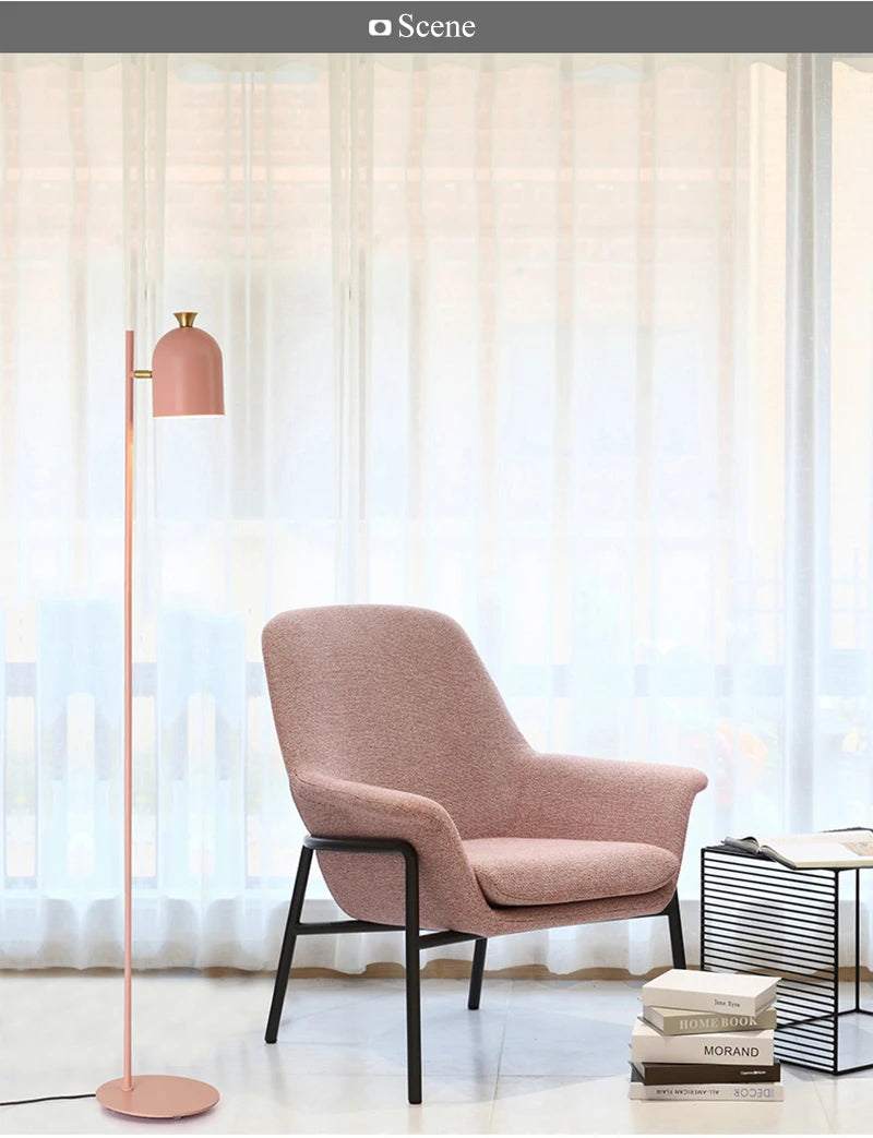 Nordisk Macaroon gulvlampe — Smijernsramme, LED (stue/soverom/kontor) 🎨