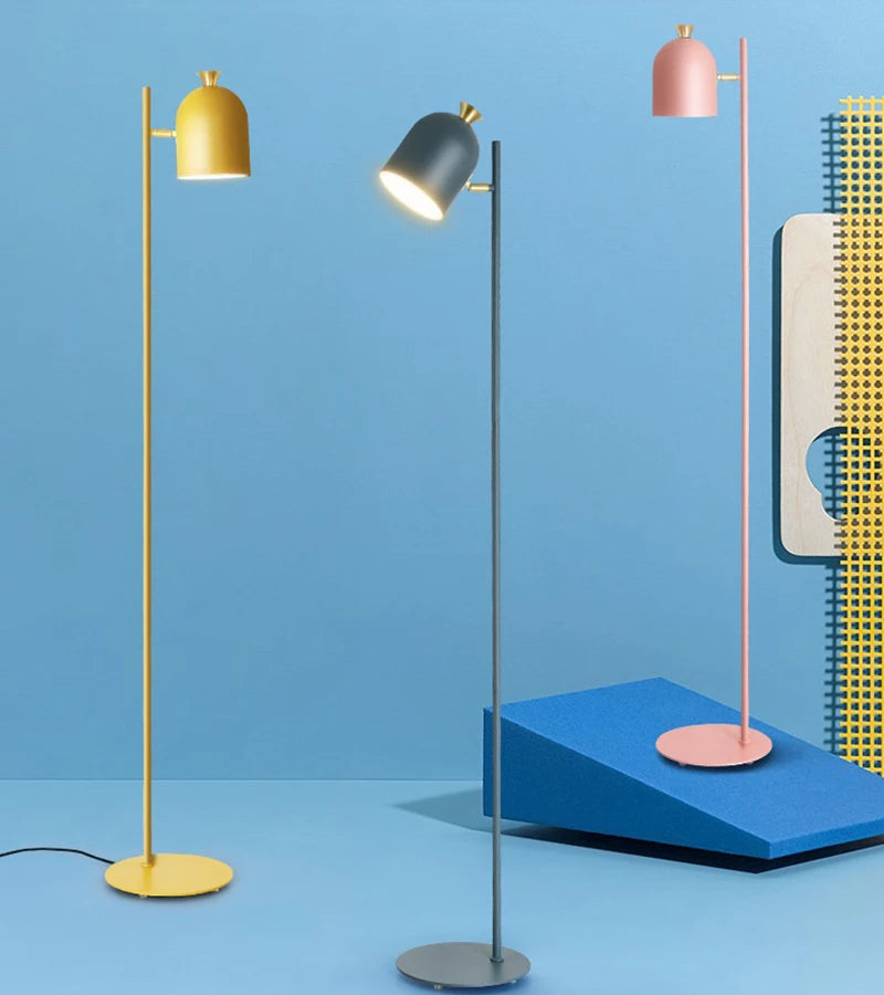 Nordisk Macaroon gulvlampe — Smijernsramme, LED (stue/soverom/kontor) 🎨