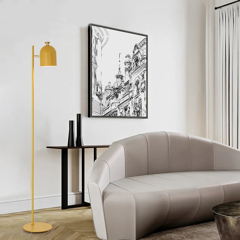 Nordisk Macaroon gulvlampe — Smijernsramme, LED (stue/soverom/kontor) 🎨
