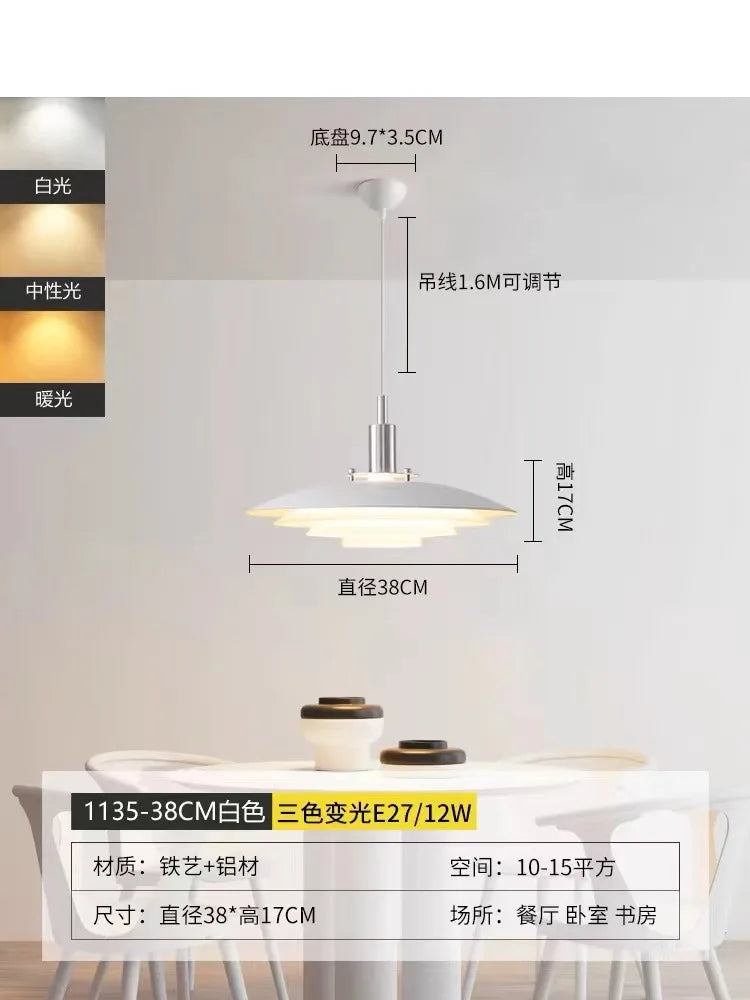 Memphis UFO LED Taklampe — Aluminium, Innendørs