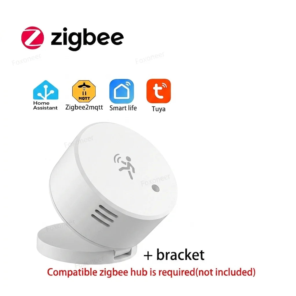 Tuya Zigbee Tilstedeværelsessensor — mmWave, Temp/Fukt/Lys, Home Assistant