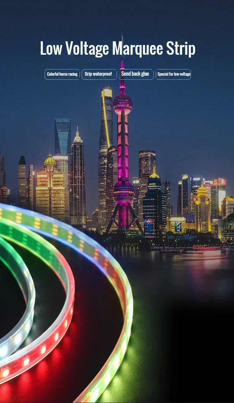 WS2812B LED-strip — 5V, 30/60/144 LEDs/m, IP30/IP67