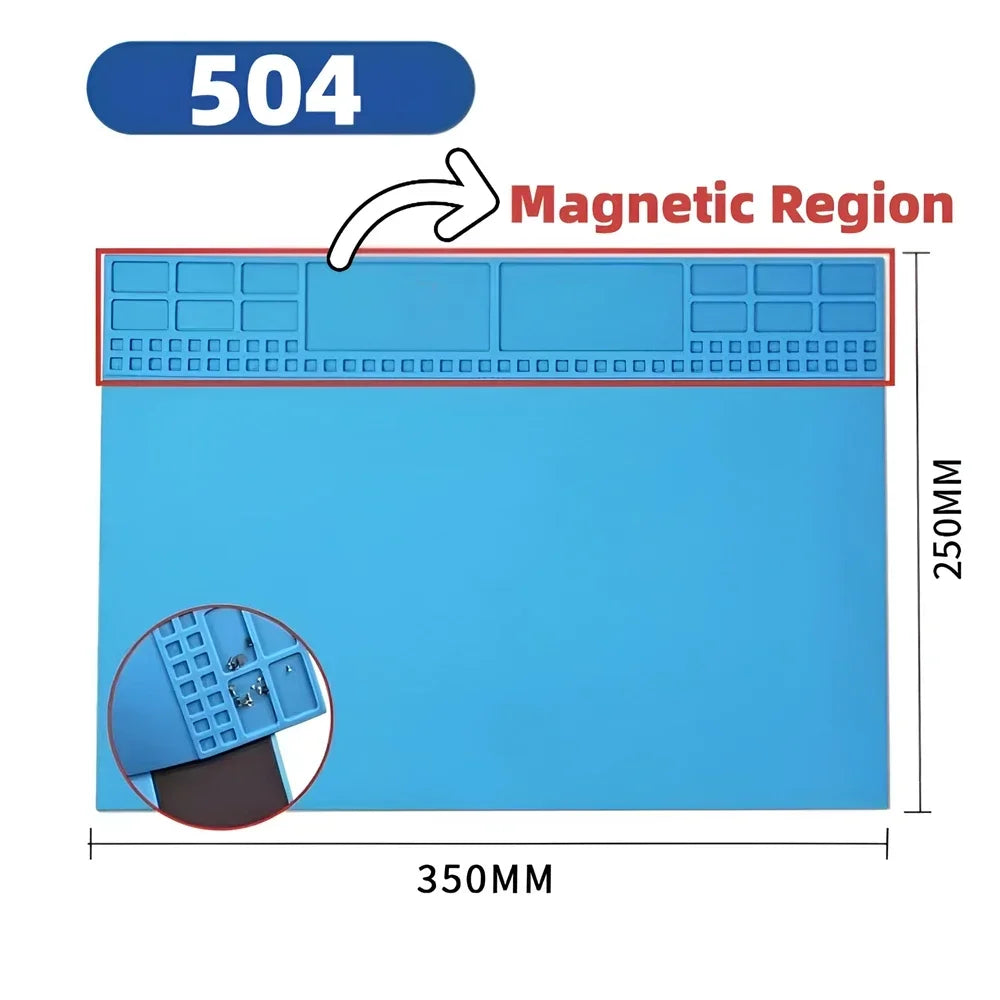 Magnetisk Silikonmatte — Varmebestandig, Antistatisk