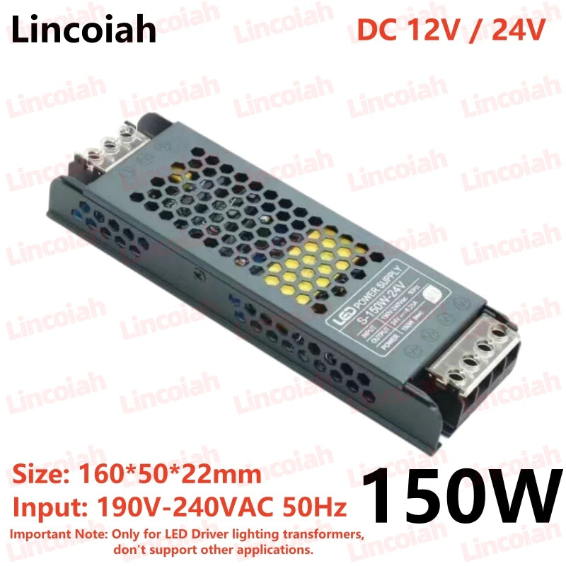 LED Strømforsyning 12V/24V — Stille 60W–400W