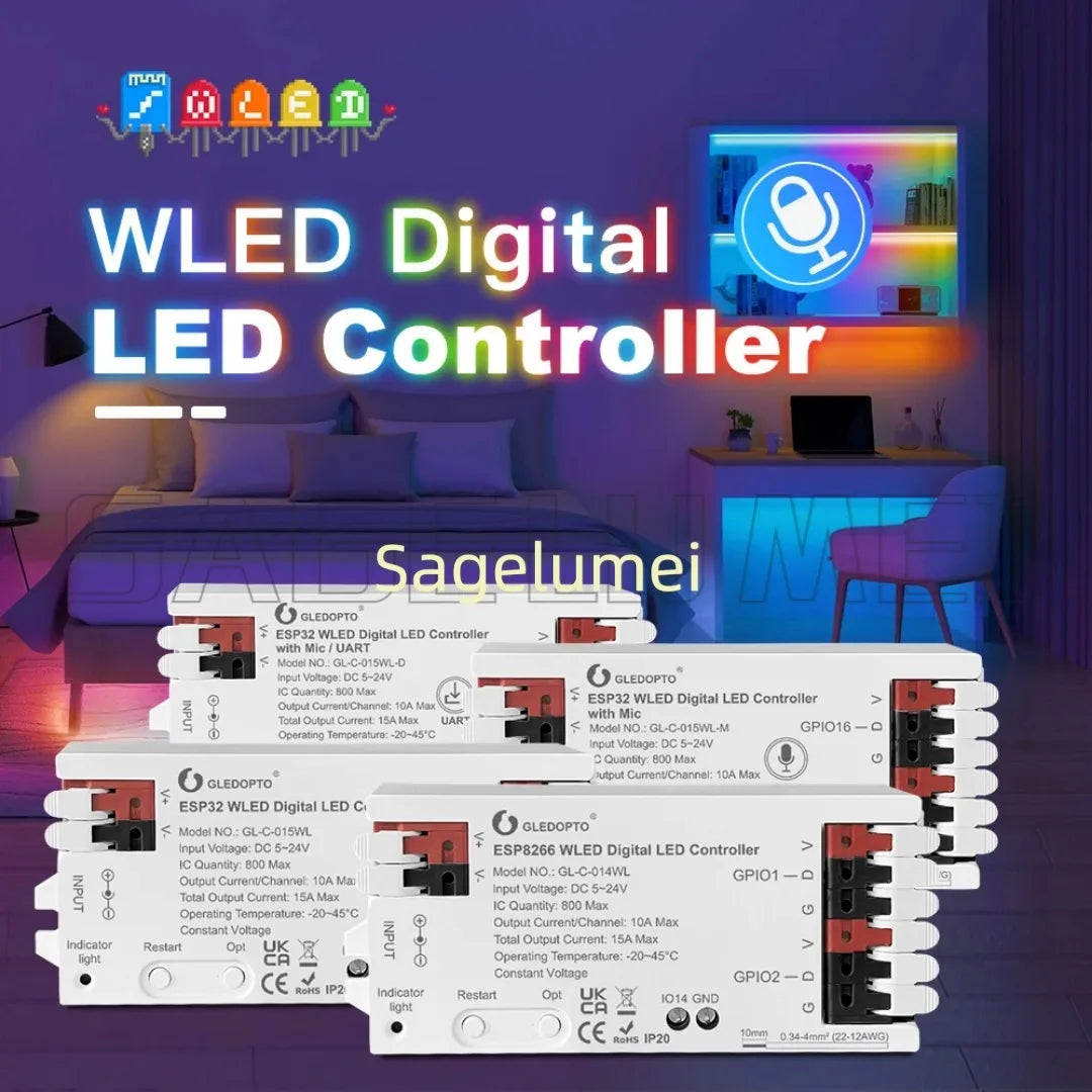 ESP32 WLED Kontroller — IR & Gesture