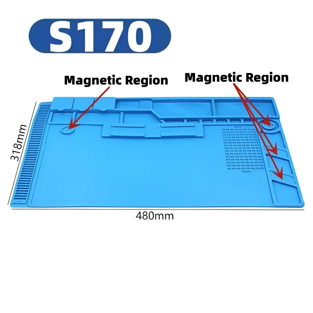 Magnetisk Silikonmatte — Varmebestandig, Antistatisk