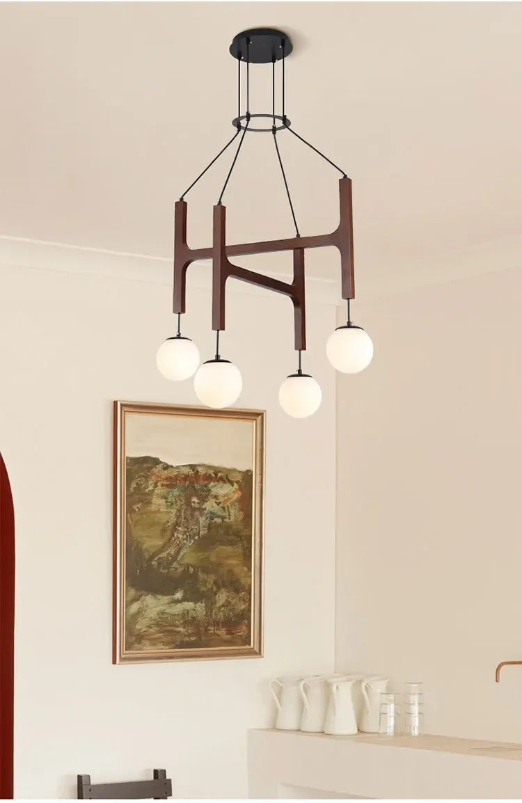 Porada ASTRA Trelampe — Retro, flerhodet, LED (stue/restaurant)