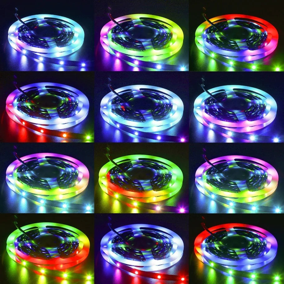 WS2812B LED-strip — 5V, 30/60/144 LEDs/m, IP30/IP67
