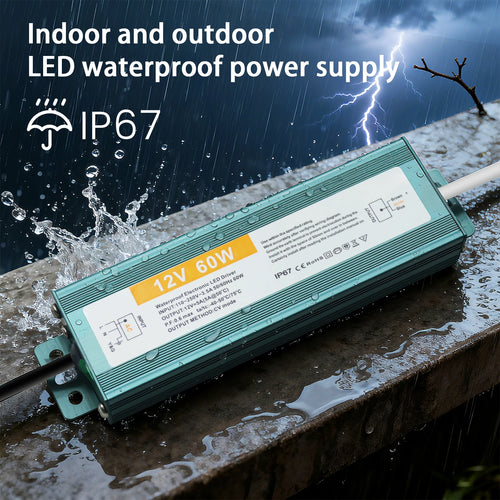 IP67 Vanntett Strømforsyning — 12V/24V, 36–600W