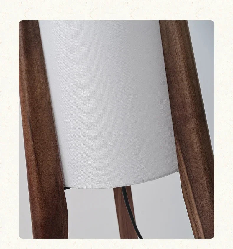 Japansk Wabi-Sabi gulvlampe — Heltre, E27 (stue/soverom/kafe)