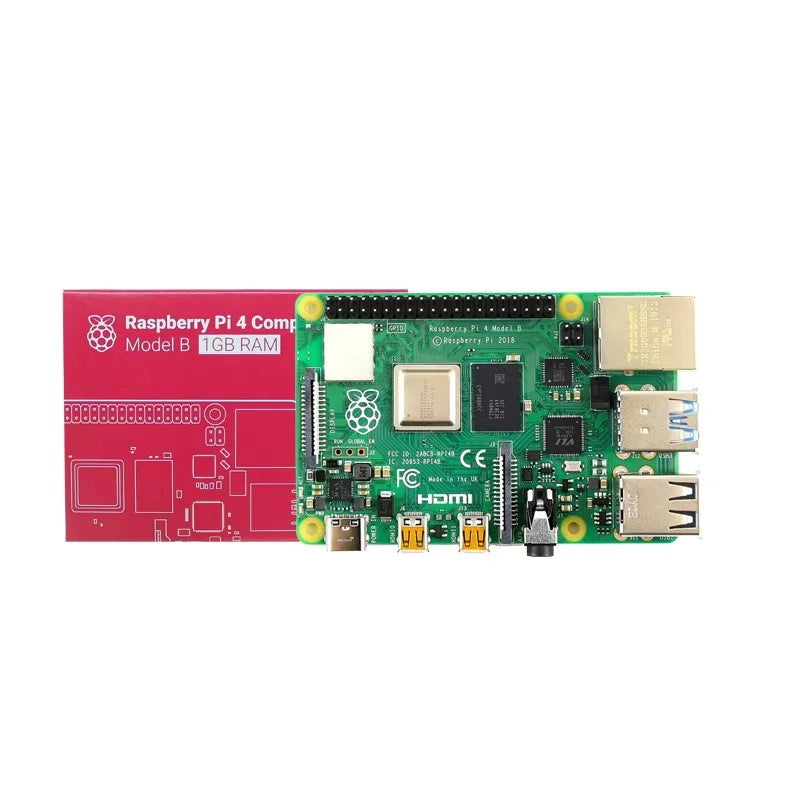 Raspberry Pi 4 Model B — 1/2/4/8GB RAM, WiFi & Bluetooth