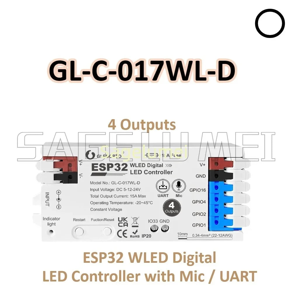 ESP32 WLED Kontroller — IR & Gesture