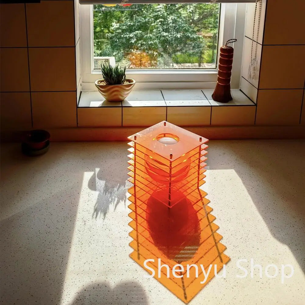 16-fargers oppladbar nattlampe — Akryl, ambient, soverom/skrivebord