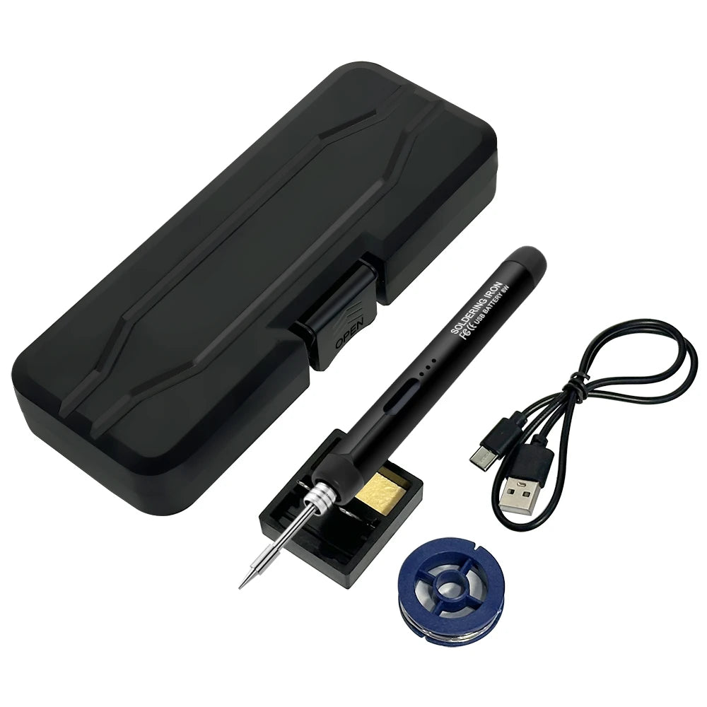 Bærbart USB Lodde-jern — Type-C, Justerbar Temp