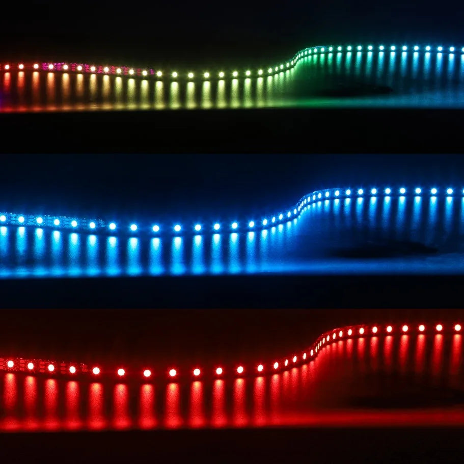 WS2812B LED-strip — 5V, 30/60/144 LEDs/m, IP30/IP67