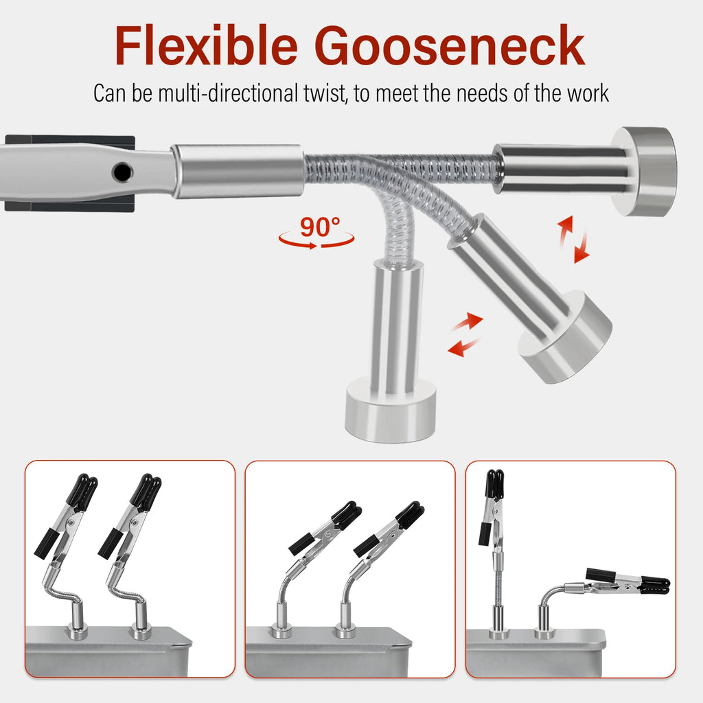 Magnetiske Helping Hands — 4-arm Loddestativ