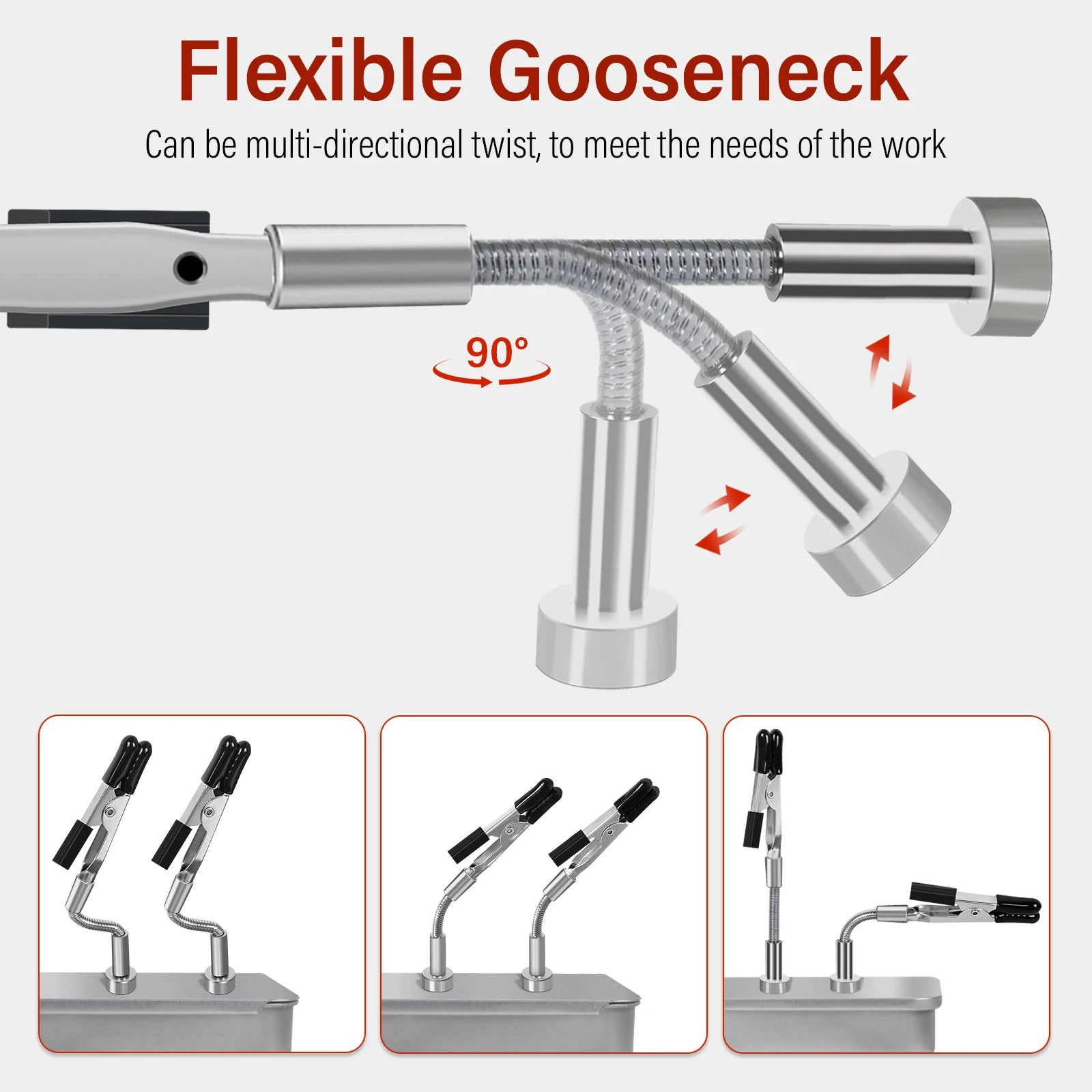 Magnetiske Helping Hands — 4-arm Loddestativ