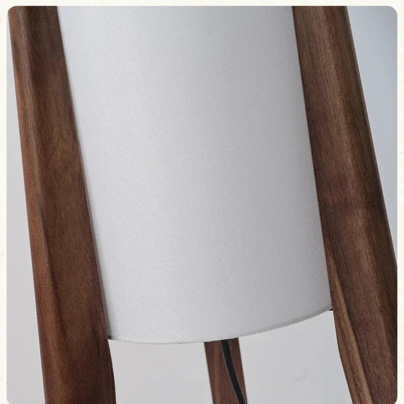 Japansk Wabi-Sabi gulvlampe — Heltre, E27 (stue/soverom/kafe)
