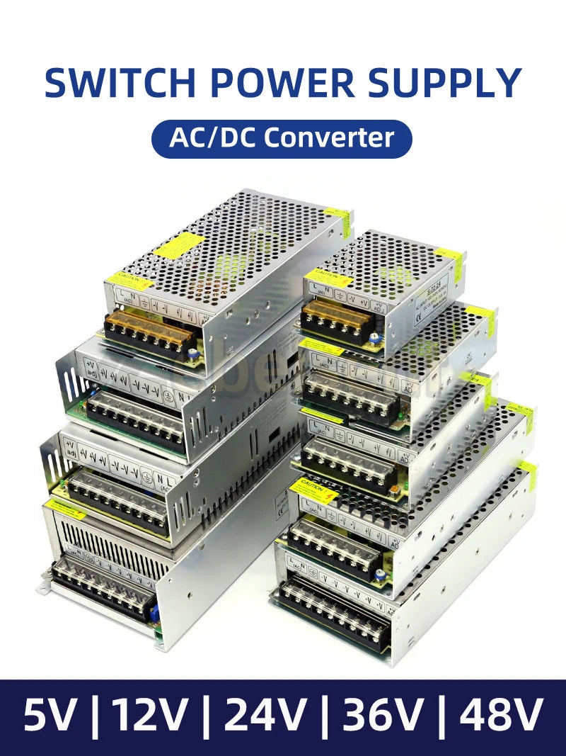 Innkapslet strømforsyning — 5V/12V/24V/48V