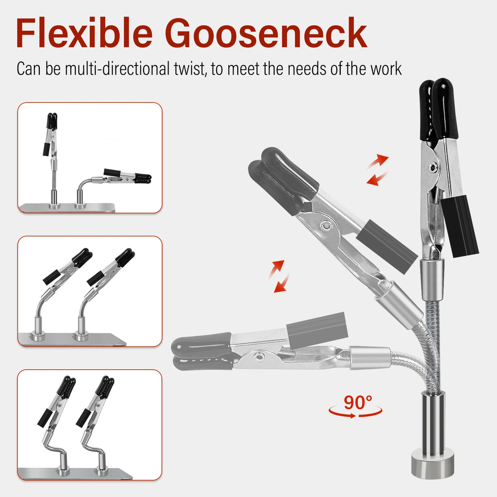 Magnetiske Helping Hands — 4-arm Loddestativ