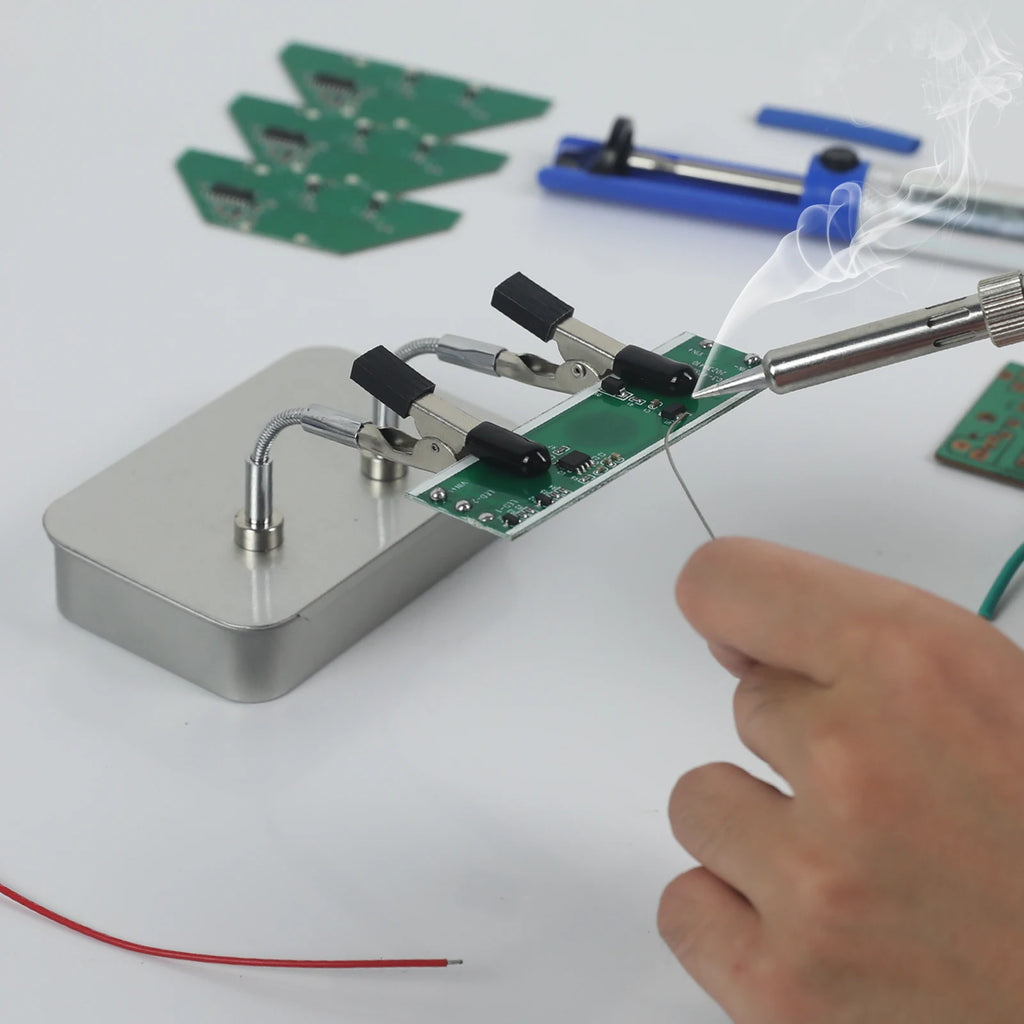 Magnetiske Helping Hands — 4-arm Loddestativ