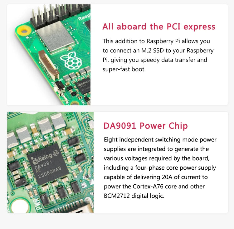 Raspberry Pi 5 — Med Etui & Strøm  Mange varianter Velg bundle