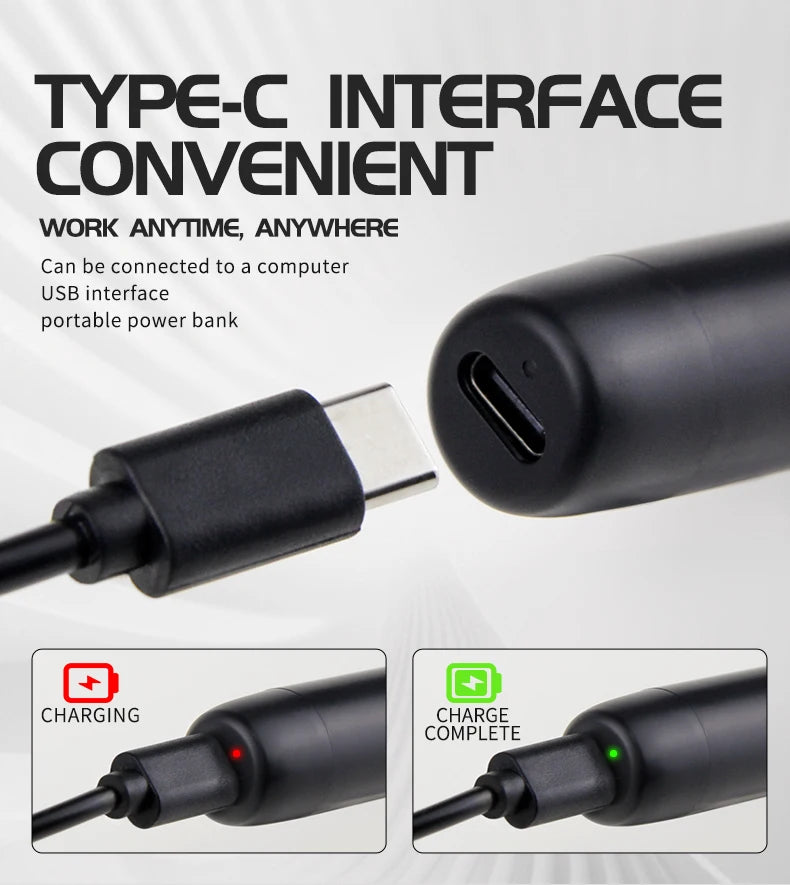 Bærbart USB Lodde-jern — Type-C, Justerbar Temp