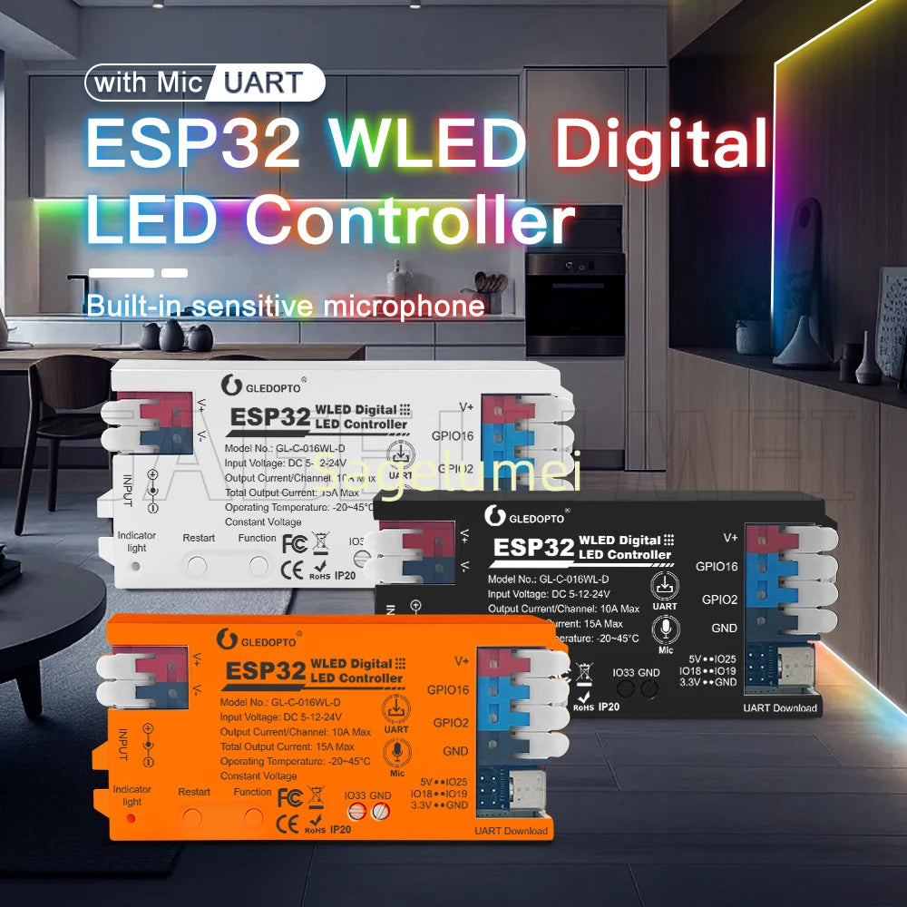 ESP32 WLED Kontroller — IR & Gesture