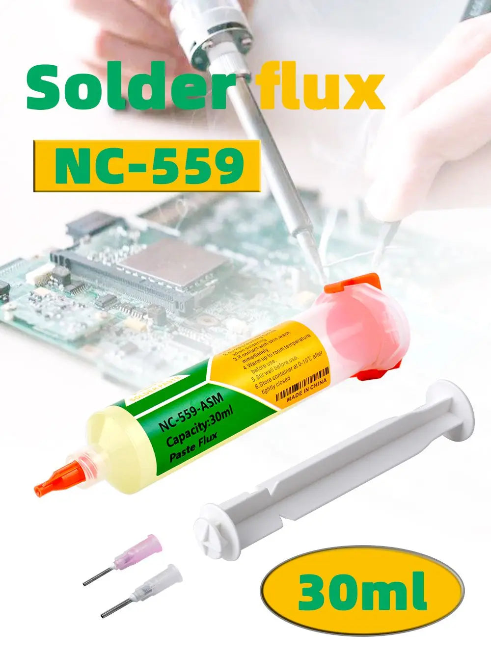 KEK 559 Flux Loddelim — 10ml Nål