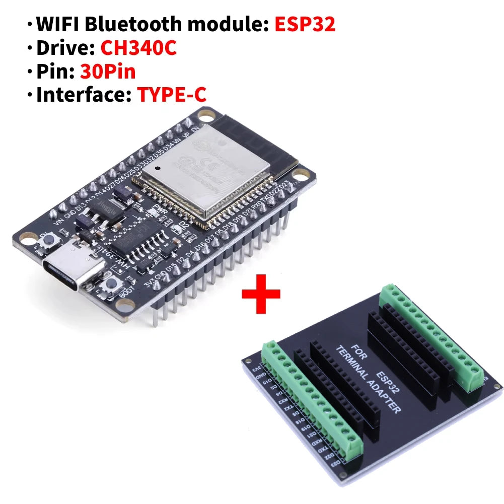 ESP32 Utviklingskort — WiFi & Bluetooth