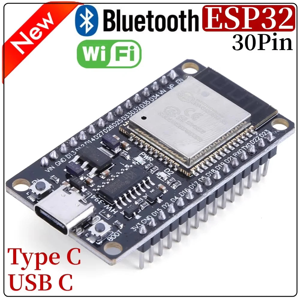 ESP32 Utviklingskort — WiFi & Bluetooth