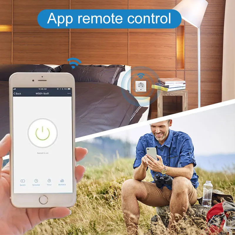 Tuya Smart Plug WiFi — EU 16A/20A, Power Meter, Alexa & Google Home