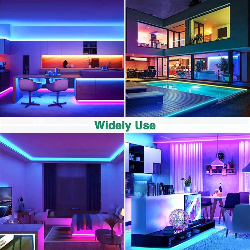 RGBIC Neon Flex LED-strip — 84 LEDs/m, Bluetooth, Musikksync, 12–24V