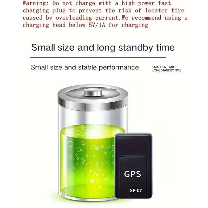 Mini GPS-sporer — Magnetfeste, SIM-kort, Sanntid