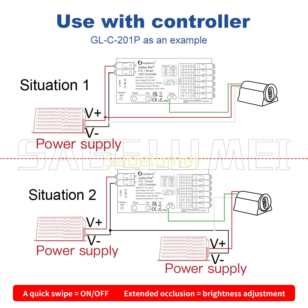 ESP32 WLED Kontroller — IR & Gesture