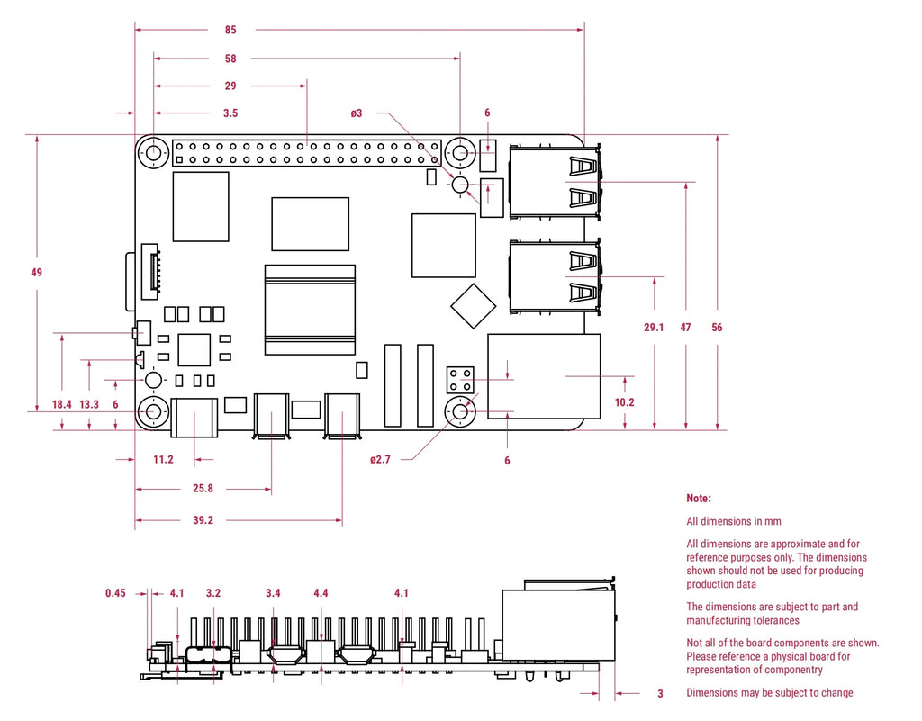 Raspberry Pi 5 — Med Etui & Strøm  Mange varianter Velg bundle