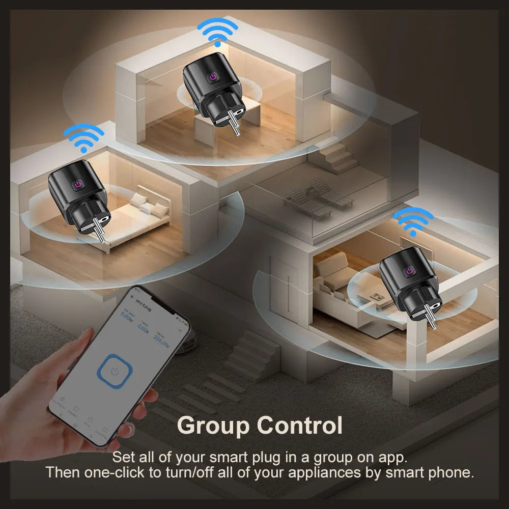 eWeLink Zigbee Smart Plug 16A — Strømmåler, Timer, Home Assistant/Alexa/Google