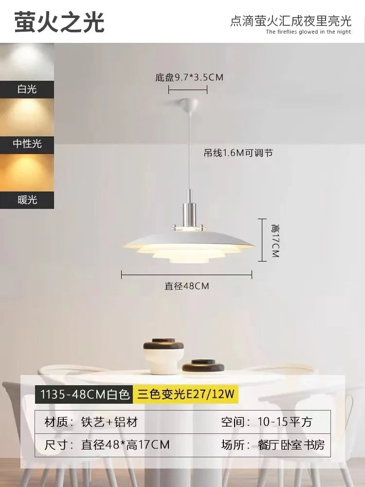 Memphis UFO LED Taklampe — Aluminium, Innendørs