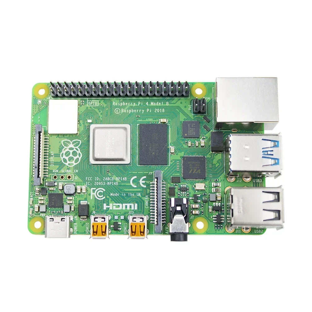 Raspberry Pi 4 Starter Kit — 2/4/8GB med etui, vifte, strøm & HDMI