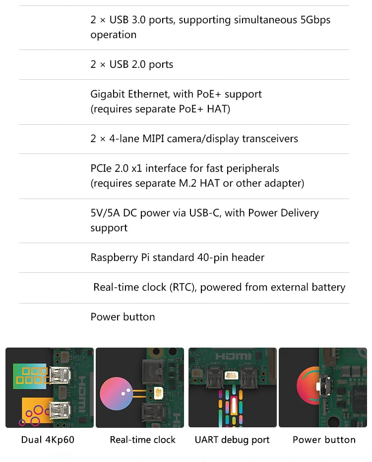 Raspberry Pi 5 — Med Etui & Strøm  Mange varianter Velg bundle