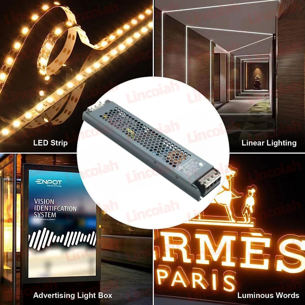 LED Strømforsyning 12V/24V — Stille 60W–400W