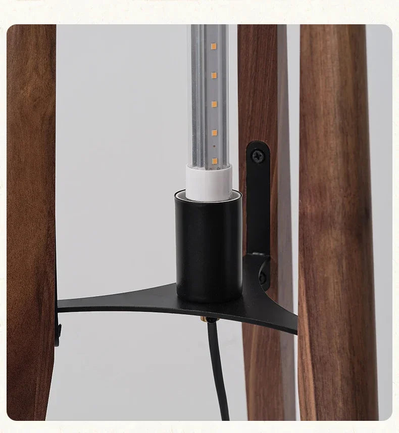 Japansk Wabi-Sabi gulvlampe — Heltre, E27 (stue/soverom/kafe)