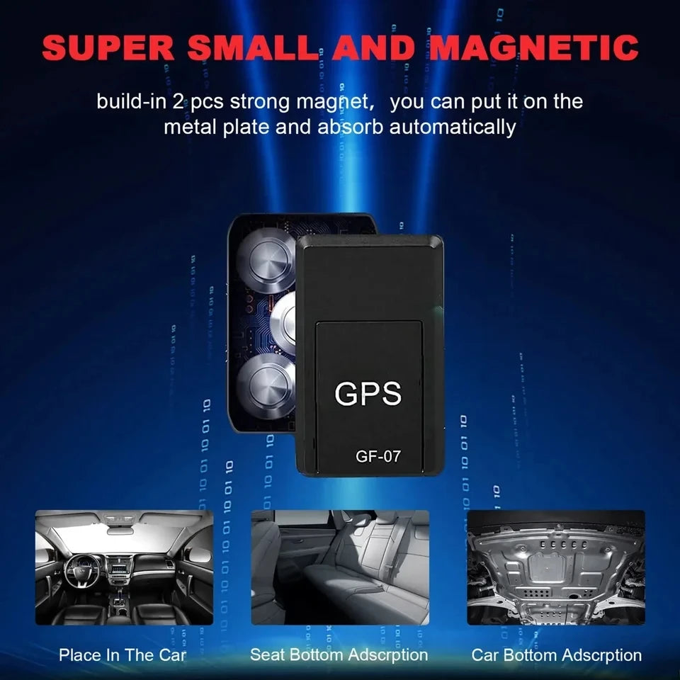 Mini GPS-sporer — Magnetfeste, SIM-kort, Sanntid