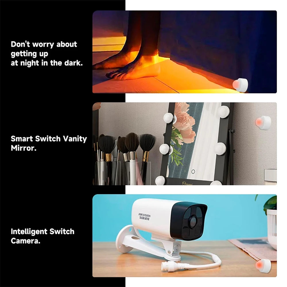 Zigbee 3.0 Mini PIR Bevegelsessensor — Alexa/Google/Home Assistant